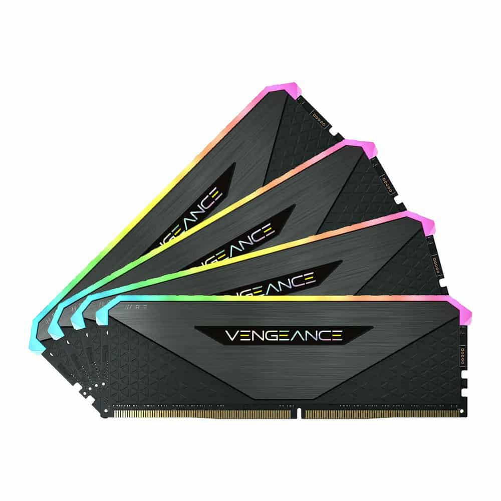 (image for) Corsair Vengeance RGB RT Gunmetal 128GB 3200MHz DDR4 Memory Kit